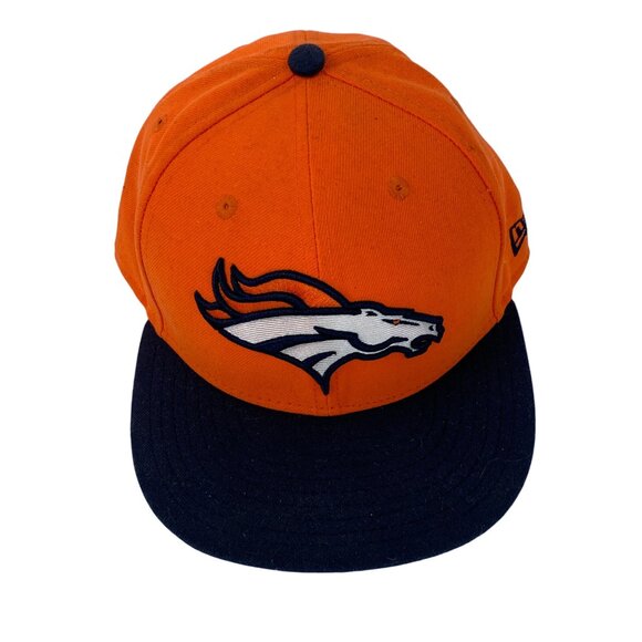 New Era Denver Broncos 59Fifty Fitted Hat Size 7 3/8 Orange NFL 7893 New 7893 - Picture 2 of 10
